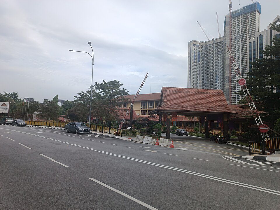 Traditional rooflines at the Kuala Lumpur Craft Complex on Jalan Conlay.