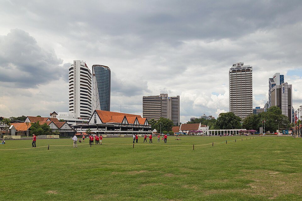 Dataran Merdeka and the surrounding historic city buildings.