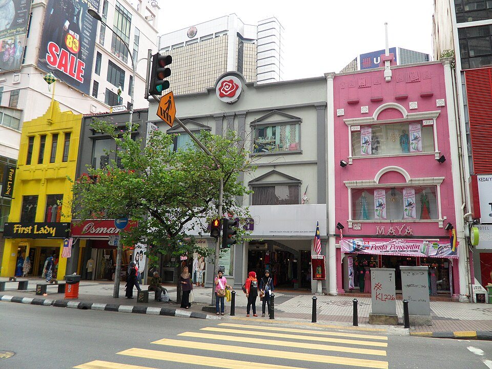 Art Deco shophouses along Jalan Tuanku Abdul Rahman.
