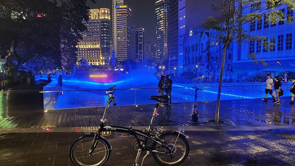 The River of Life waterfront in central Kuala Lumpur.