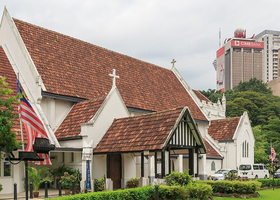 St Mary’s Cathedral beside Dataran Merdeka.